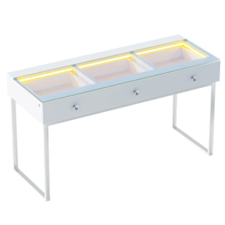 LED Illuminated Glass Desk