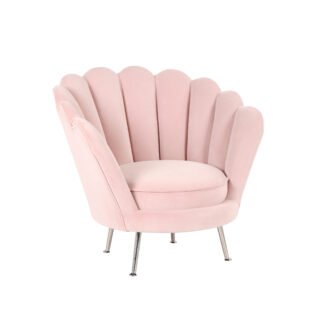 Shell Accent Chair - Blush Pink