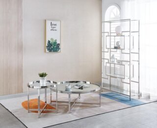 Chrome Display Shelf Unit