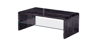 Black Acrylic Waterfall Coffee Table