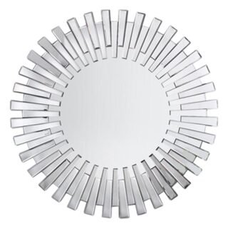 Rectangular Sunburst Wall Mirror