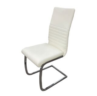 Modern Cantilever Dining Chair - White