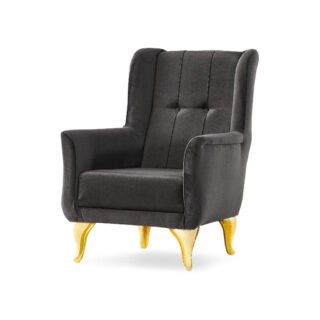Kayseri Wingback Armchair - Grey
